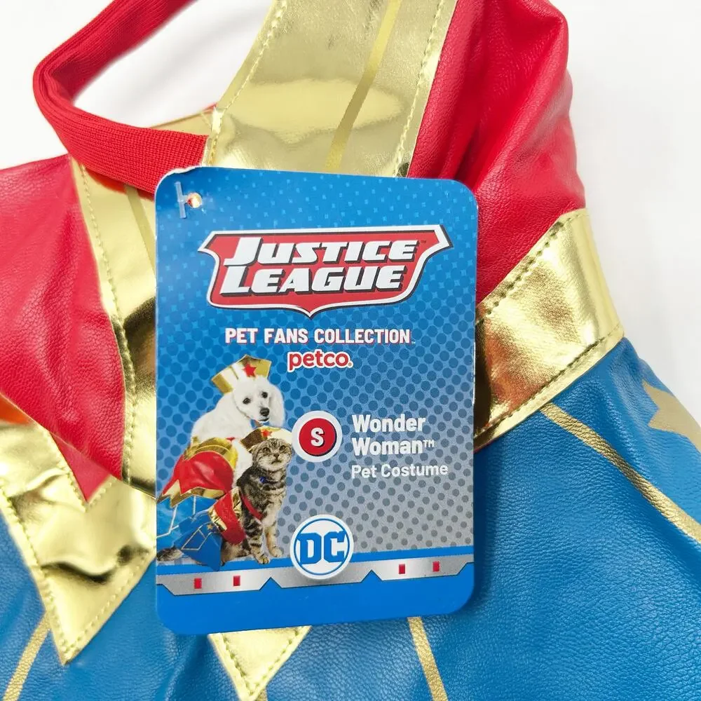 NWT Petco Pet Dog Puppy DC Justice League Wonder Woman Halloween Costume Cosplay